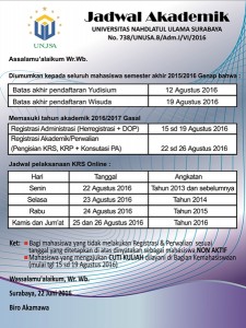 jadwal akademik 2016/2017